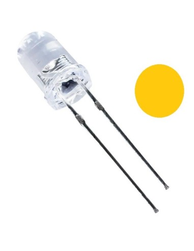LED  AMARILLO ALTO BRILLO 15CD 2.5V TRANSPARENTE