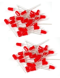 BOLSA DE 25 LEDS ROJOS DE 5mm