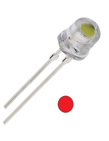 LED ROJO PERFIL BAJO 4.8mm 100º TRANSPARENTE