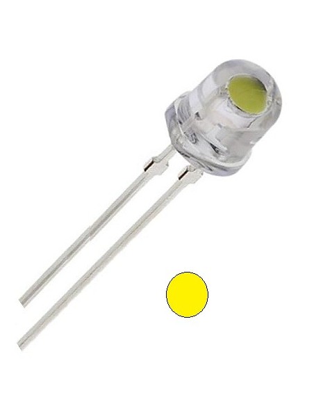 LED AMBRAR PERFIL BAJO 100º 4.8MM 4.2CD TRANSPARENTE