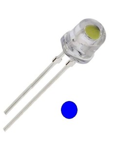 LED AZUL PERFIL BAJO 5MM 80º ALTO BRILLO