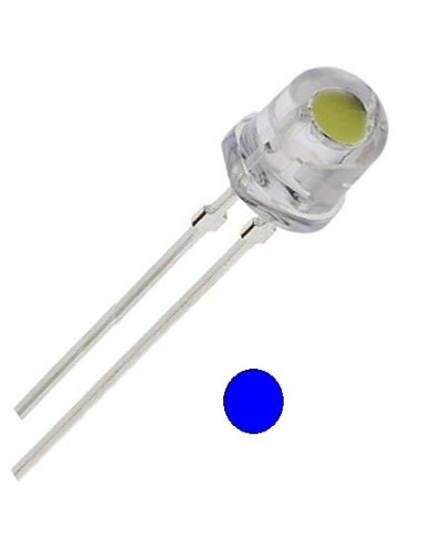 LED AZUL PERFIL BAJO 5MM 80º ALTO BRILLO