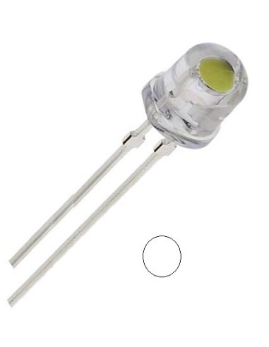 LED BLANCO PERFIL BAJO 5MM 80º TRANSPARENTE