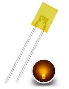 LED AMARILLO RECTANGULAR DIFUSO