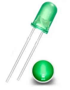 LED 5MM VERDE 12V DIFUSO