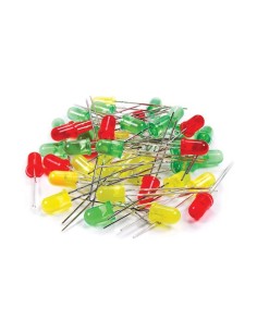 JUEGO DE 80 LEDS 5MM R-V-A