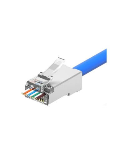 Conector RJ-45 STP AWG24-26 CAT6 pasante