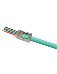 Conector RJ-45 STP AWG24-26 CAT6 pasante 2