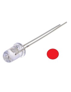 LED ROJO INTERMITENTE 5MM TRANSPARENTE