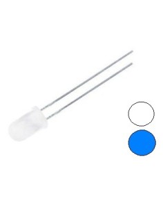 LED BLANCO/AZUL 5MM INTERMITENTE DIFUSO