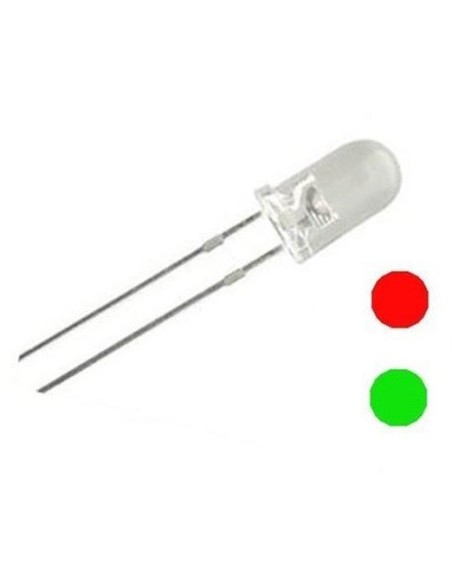 LED BICOLOR ROJO/VERDE 5MM 2PN DIFUSO