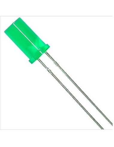 LED 5MM VERDE CILINDRICO DIFUSO