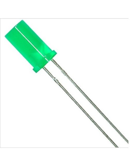 LED 5MM VERDE CILINDRICO DIFUSO