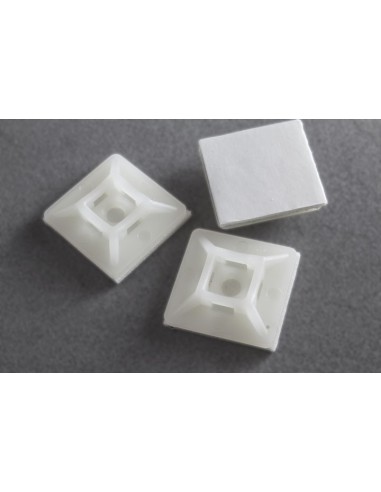 100 BASES ADHESIVAS 27X27mm NEUTRAS