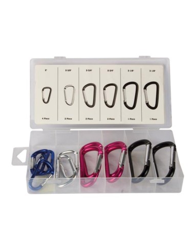 JUEGO MOSQUETONES ALUMINIO