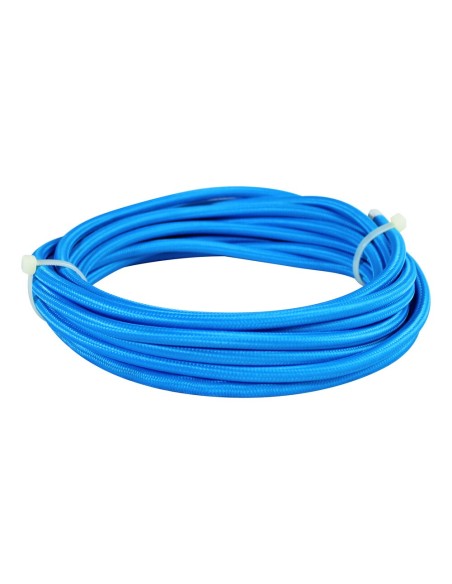5 MTS CABLE FUNDA TEXTIL AZUL 0.75mm²