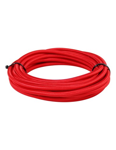 5MTS CABLE FUNDA TEXTIL ROJO 0.75mm²