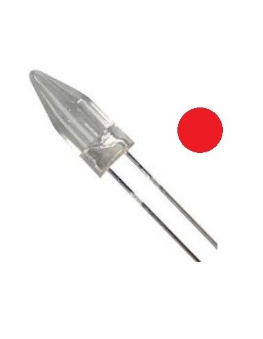 LED 5mm ROJO 100º  2.2V ROCKET
