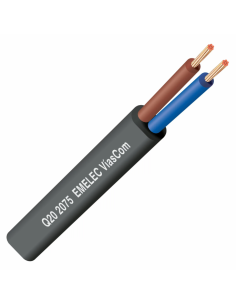 100 METROS CABLE 2X1.5mm² NEGRO