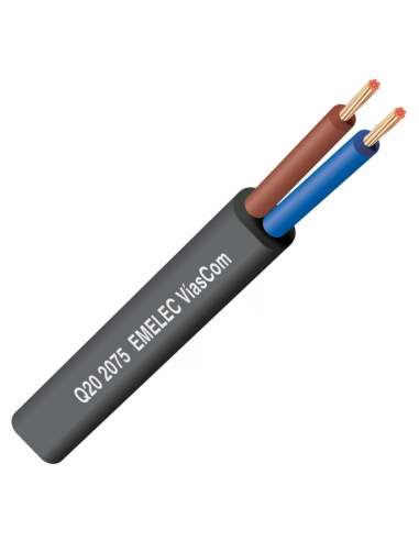 100 METROS CABLE 2X1.5mm² NEGRO