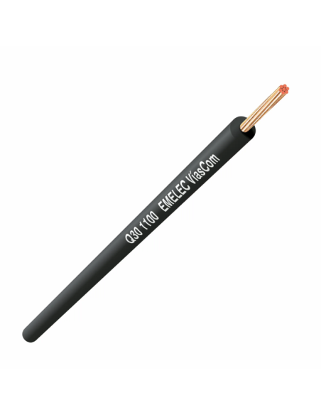 CABLE UNIPOLAR SILICONA NEGRO 1X1mm²