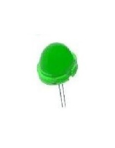 LED VERDE 20mm 6V 2.8CD 20mA 120º DIFUSO