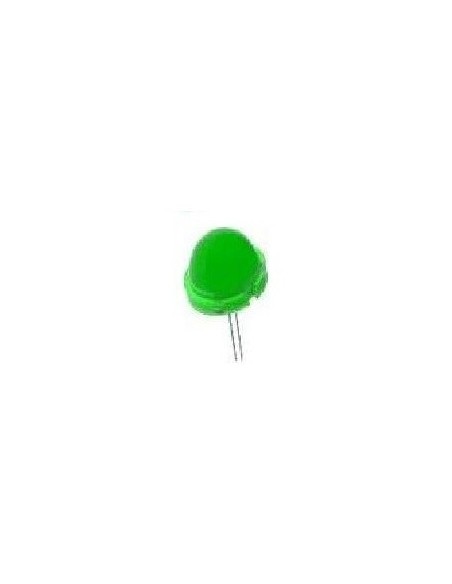 LED VERDE 20mm 6V 2.8CD 20mA 120º DIFUSO