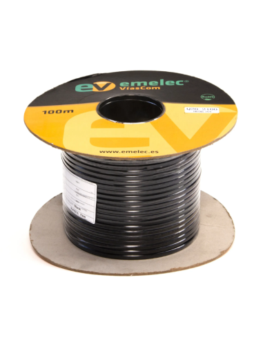 100 MTS MANGUERA PLANA 2X1mm² NEGRO