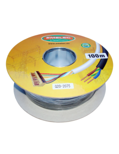 100MTS CABLE CORRIENTE 2X0.75mm² NEGRO 2