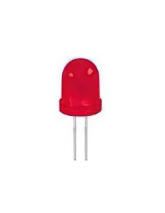 LED ROJO 8MM 2V5 40-150MCD DIFUSO