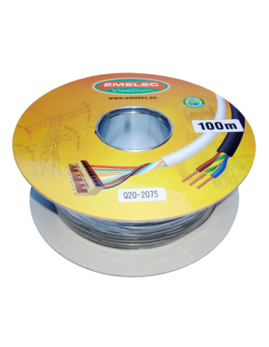 100 MTS CABLE CORRIENTE 3X1mm² NEGRO