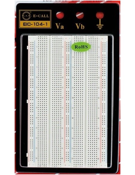 PLACA PROTOBOARD PROFESIONAL MEDIANA DE MUY ALTA CALIDAD 3 BORNES 2 MODULOS