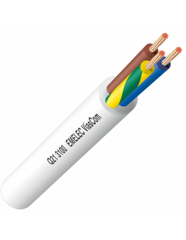 100 MTS CABLE CORRIENTE 3X1mm² BLANCO