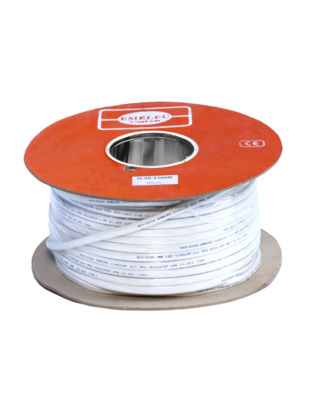 100MTS MANGUERA PLANA 3X1mm² BLANCO