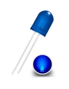 LED 10MM AZUL DIFUSO 3V