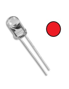 LED ROJO 8MM 10000-13000MCD TRANSPARENTE