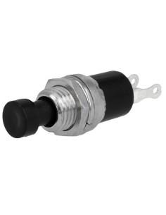 PULSADOR NEGRO ABIERTO 1A-250V OFF-(ON)