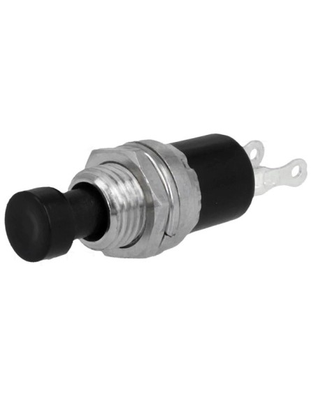 PULSADOR NEGRO ABIERTO 1A-250V OFF-(ON)