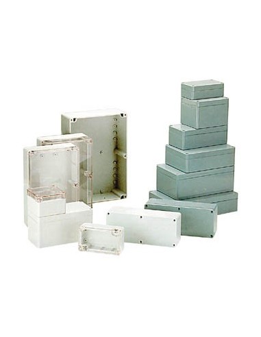 CAJA ESTANCA 115X65X40mm GRIS CLARO POLICARBONATO