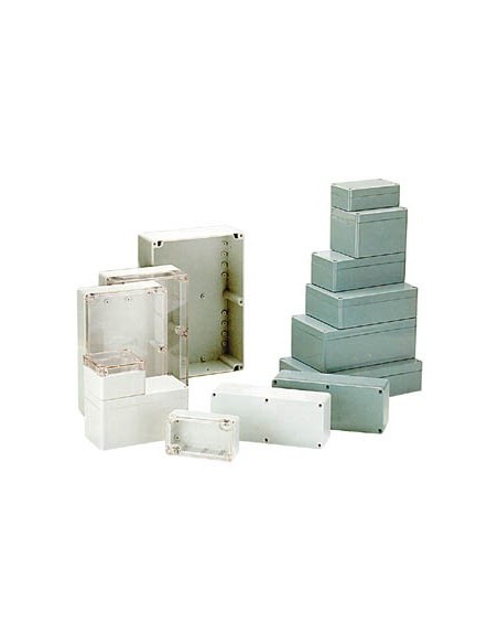 CAJA ESTANCA 115X65X40mm GRIS CLARO POLICARBONATO