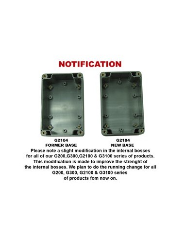 CAJA ESTANCA 115X65X40mm GRIS CLARO POLICARBONATO