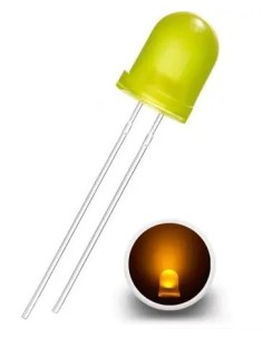LED 8MM AMARILLO 2V5 DIFUSO
