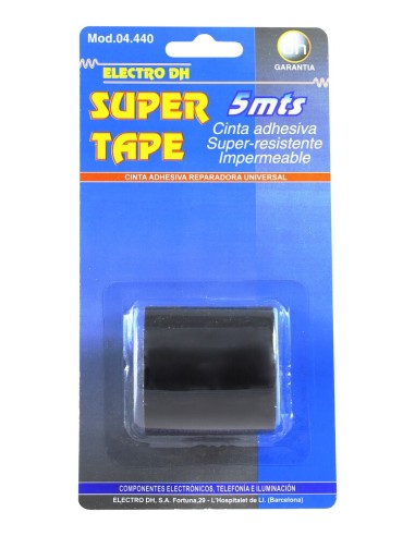 CINTA ADHESIVA SUPER RESISTENTE 5M NEGRA