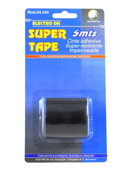 CINTA ADHESIVA SUPER RESISTENTE 5M NEGRA