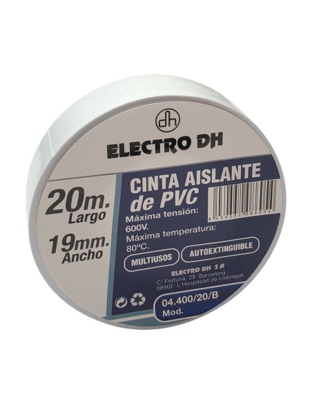 CINTA AISLANE 19MM 20M BLANCA