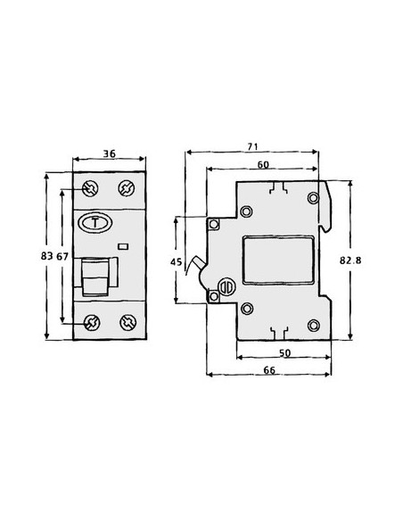 INTERRUPTOR DIFERENCIAL 1P&N 25A 230V