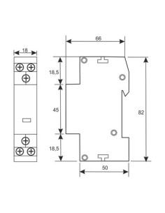 CONTACTOR 230V 20A 2 POLOS N.A 2