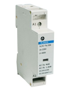 CONTACTOR 230V 20A 2 POLOS N.A