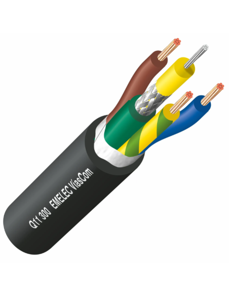 100M. Cable de Vídeo Digital 24AWG + Alimentación 0,75 mm²