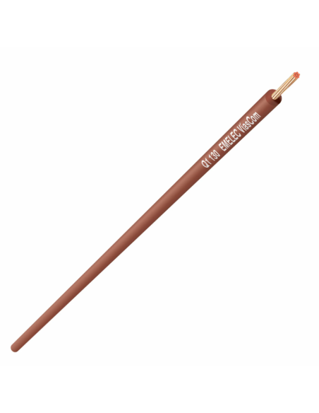 CABLE 1X0.22mm² MARRON MULTIFILAR FLEXIBLE 250V